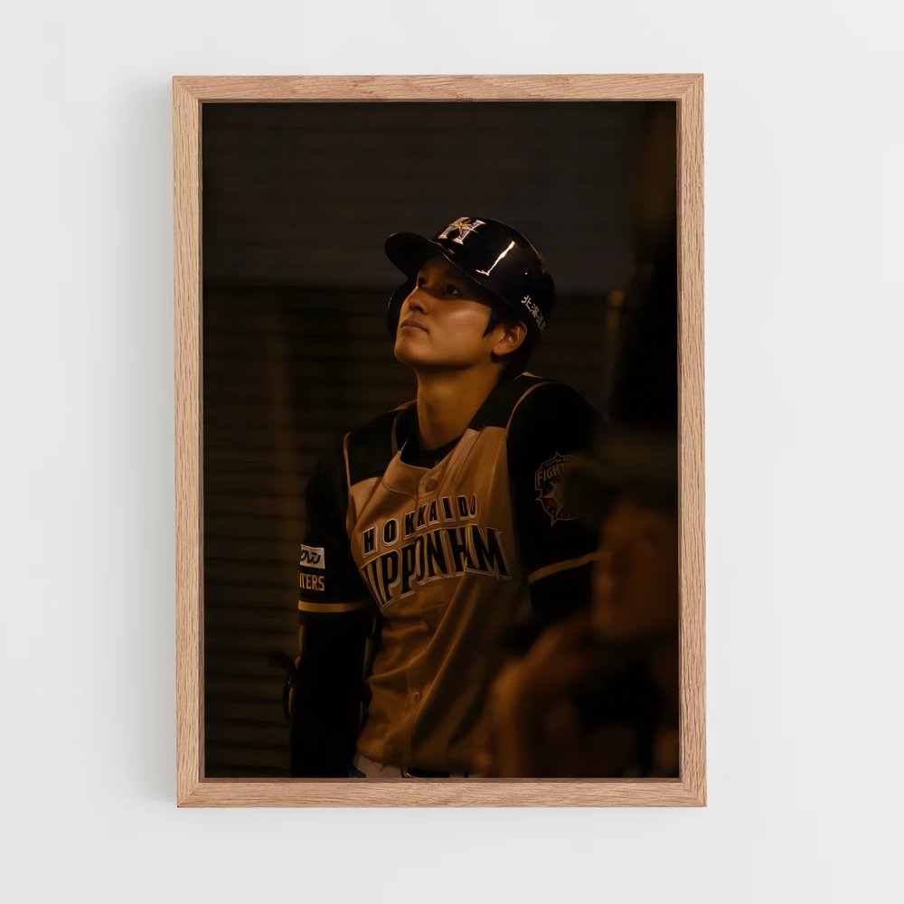 Poster L'Attente du Lanceur – affiche Baseball (vue 4)